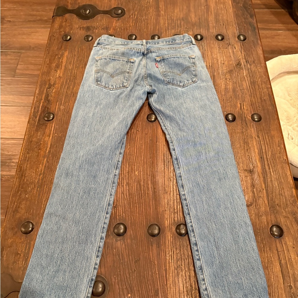 Levi's Blue Jeans with Sunflower Design - Picture 7 of 9
